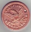 Copper Civil War reproduction ID Tags